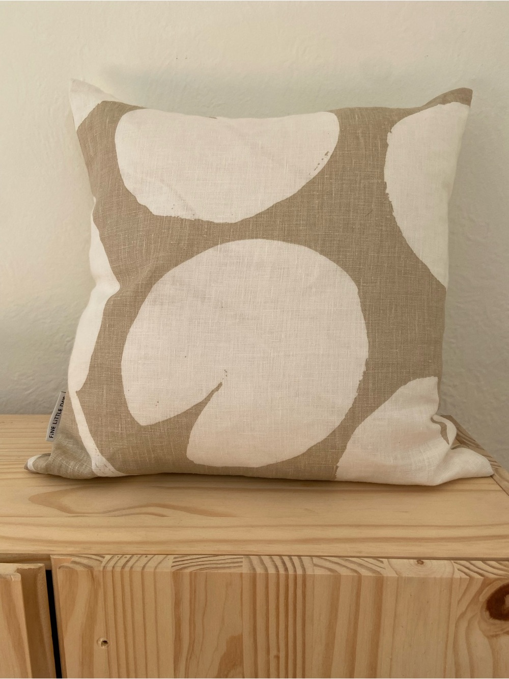 Fine Little Day Water lilies cushion cover - beige-white